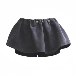 毛呢秋季 %法式 a字蓬蓬裙半身裙女伞裙辣妹短裙 野生model腿 现货