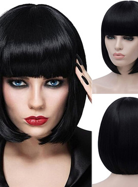 欧美时尚假发女头套女士短发蘑菇头波波头short bobo hair wigs