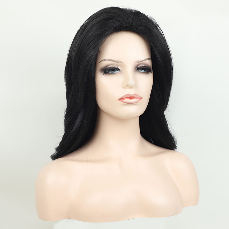 跨境欧美假发女长卷发化纤假发套中长灰色蓬松synthetic hair wig