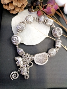 925纯银脚链清迈手工银多宝脚链 直播间询价