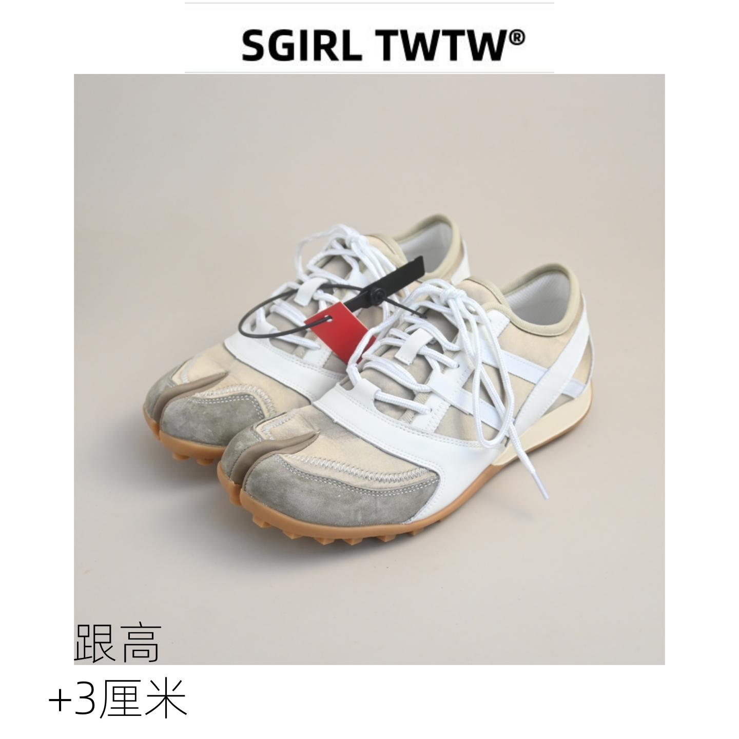 SGIRL 个性猪蹄分趾德训鞋女2026新款户外轻便透气休闲运动阿甘鞋
