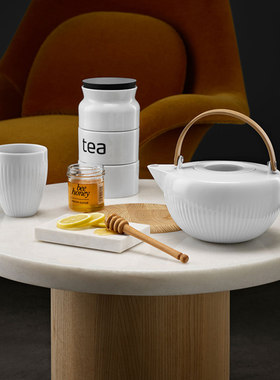 丹麦陶瓷欧式三层甜品台泡茶壶
