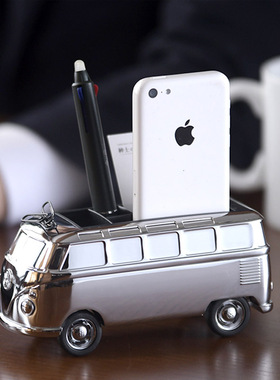 德国Troika创意多功能笔筒办公桌面摆件手机收纳支架圣诞节礼物男