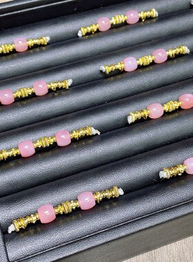 新品粉糯玛瑙万能轴配件diy手链手串手持配饰挂件饰品