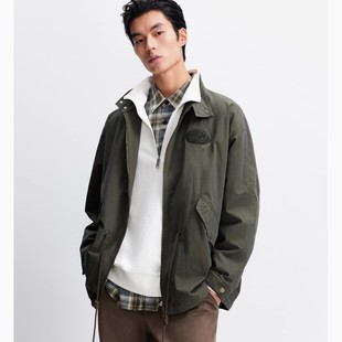 E06 225321028 6905571283664 夹克 杰克琼斯宽松立领松紧抽绳款