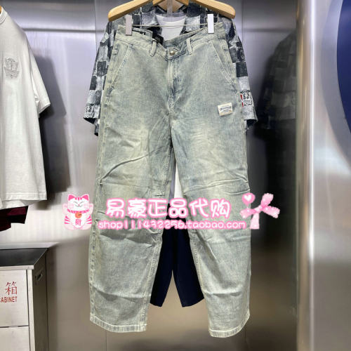 杰克琼斯26牛仔裤廓形做旧水洗长裤 226332051 E42 6905571375233