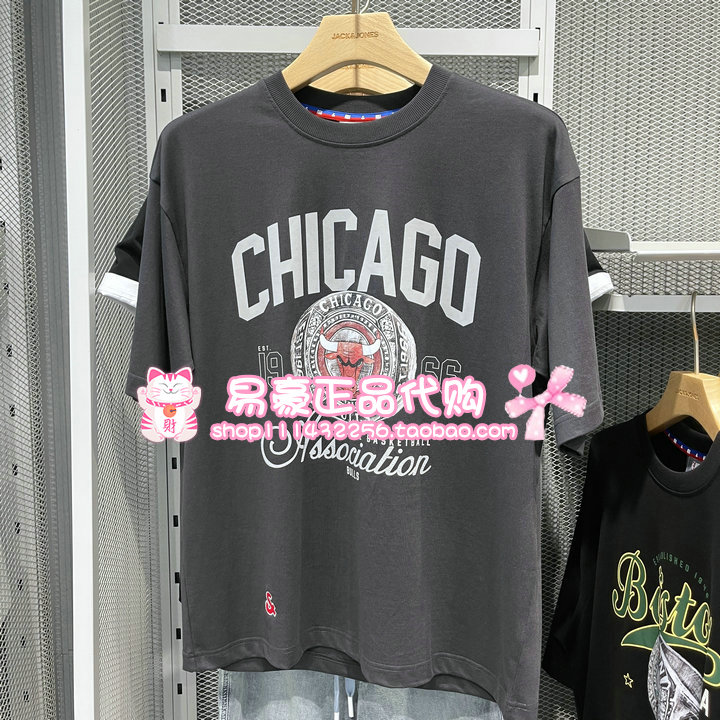 杰克琼斯T恤NBA联名时尚纯棉短袖 225301044 E42 6905571275717