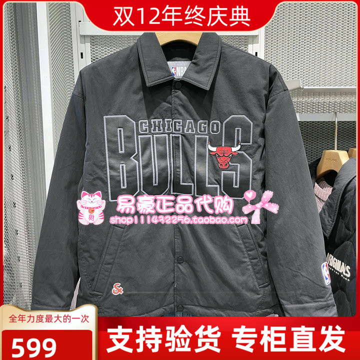 杰克琼斯NBA联名款休闲夹克羽绒服226123003 225423047 E40