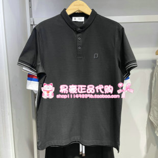 E40 225206054 6905571244485 口合体翻领休闲短袖 杰克琼斯织花袖