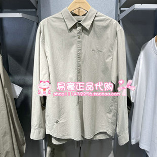 E11 225305036 6905571285013 纯色翻领宽松休闲长袖 杰克琼斯衬衫