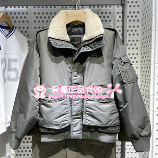 杰克琼斯保暖圈圈毛领保暖羽绒服226112008 E06 225412060