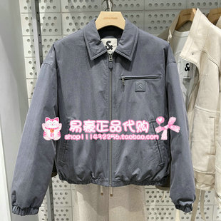 6905571304189 E44 杰克琼斯翻领肌理感字母胶印羽绒服 225412047