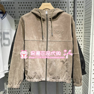 6905571298570 E11 杰克琼斯连帽机车风多口袋猪皮皮衣 225310010