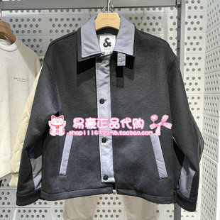 6905571309528 E40 杰克琼斯男毛呢假两件拼接面料外套 225427039