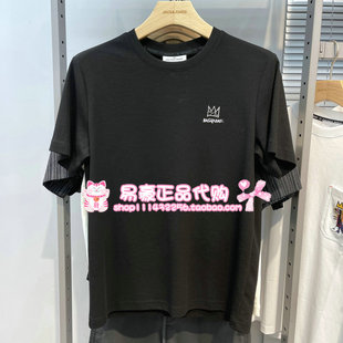 E40 225201010 6905571239795 T恤 杰克琼斯BSQ联名华夫格舒适短袖