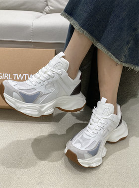 SGIRL TWTW厚底老爹鞋女2025春季新款小个子增高个性时尚运动鞋潮
