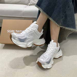 SGIRL TWTW厚底老爹鞋女2025春季新款小个子增高个性时尚运动鞋潮