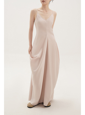 Rowi 回到雅典 muse灵感缎面层叠吊带裙女夏季度假连衣裙独家设计