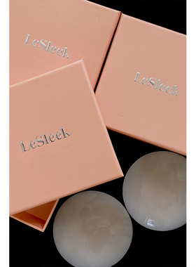 3对装6个/盒美国Bristols同质无痕粘性硅胶超薄防凸点胸贴LeSleek