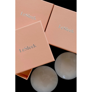 3对装6个/盒美国Bristols同质无痕粘性硅胶超薄防凸点胸贴LeSleek