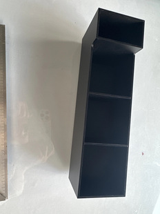 亚克力黑色格仔盒，亚加力磨砂胶盒