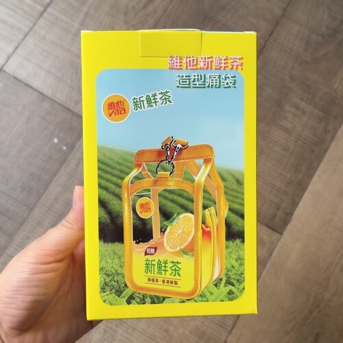 全新港澳711便利店限定维他新鲜柠檬茶造型透明痛包公仔展示挂包