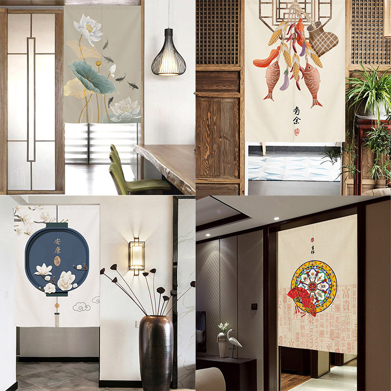 Chinese style door curtain kitchen Half-curtain Fabric art Fengshui Curtain partition screen Block evil Drapes toilet TOILET Hanging typein the Home Fabric , Curtains and curtain accessories , Curtain  category - from Buy2taobao.com to provide professional Taobao agent buy service