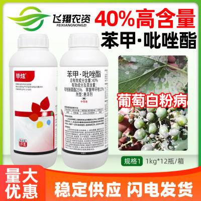 毕炫40%苯甲吡唑酯醚菌酯脂黄瓜白粉病炭疽病褐叶斑病农药杀菌剂