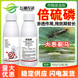 风开50%倍硫磷蔬菜大葱蓟马大豆食心虫蚜虫吸浆虫专用农药杀虫剂