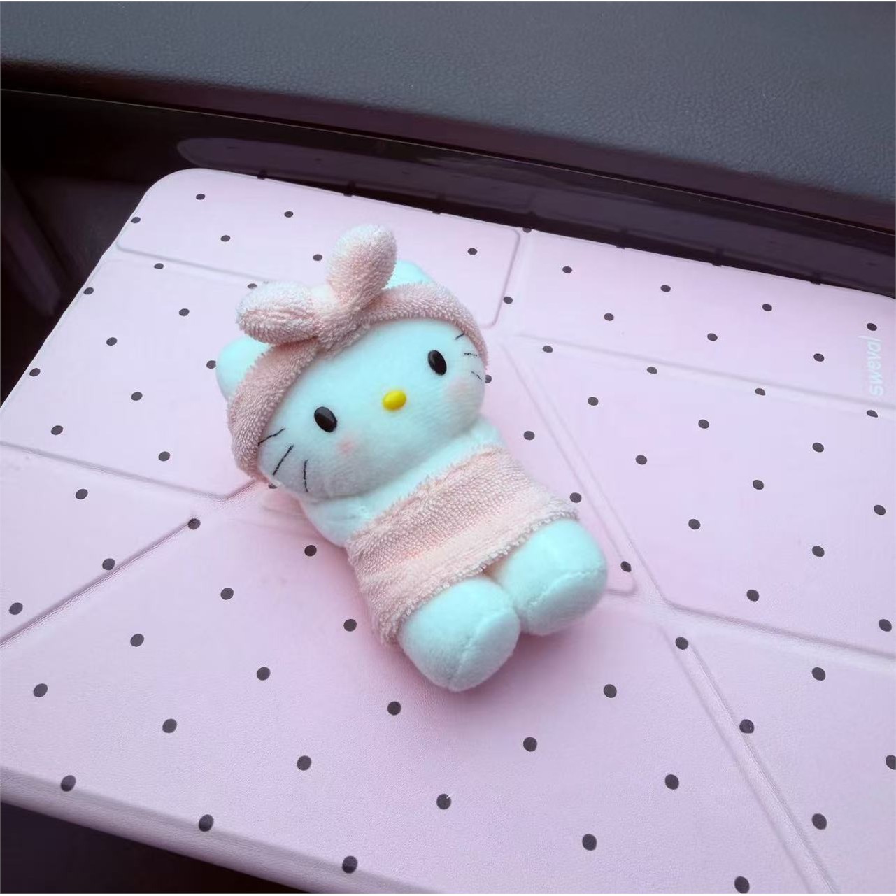 日本中古粉色浴巾helloki