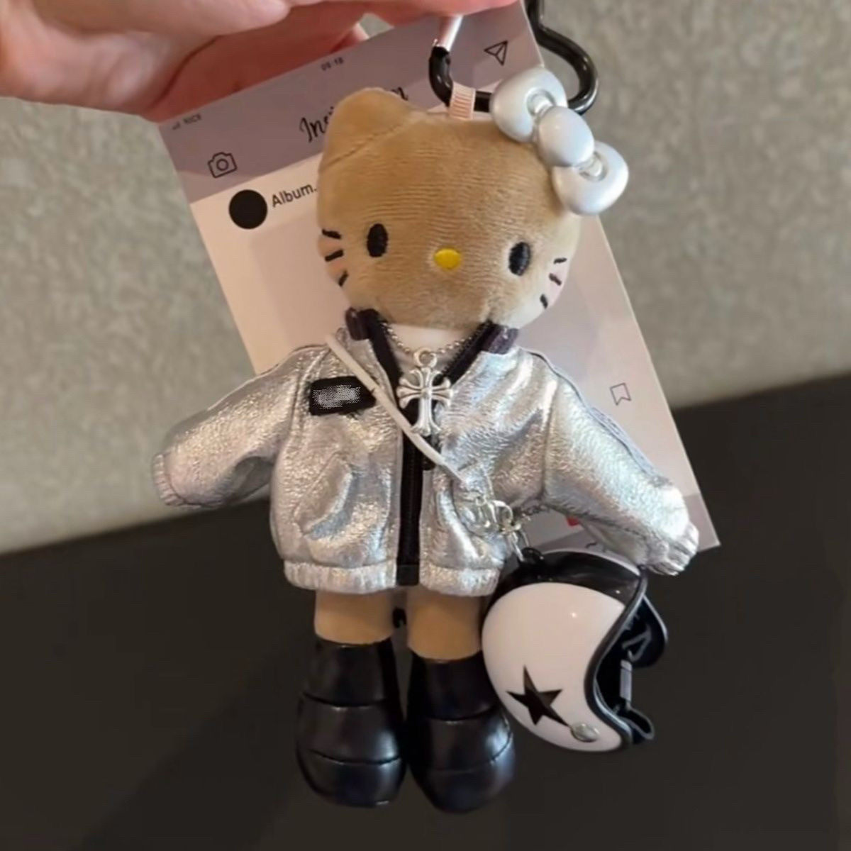 日本正品机车黑皮长腿kt