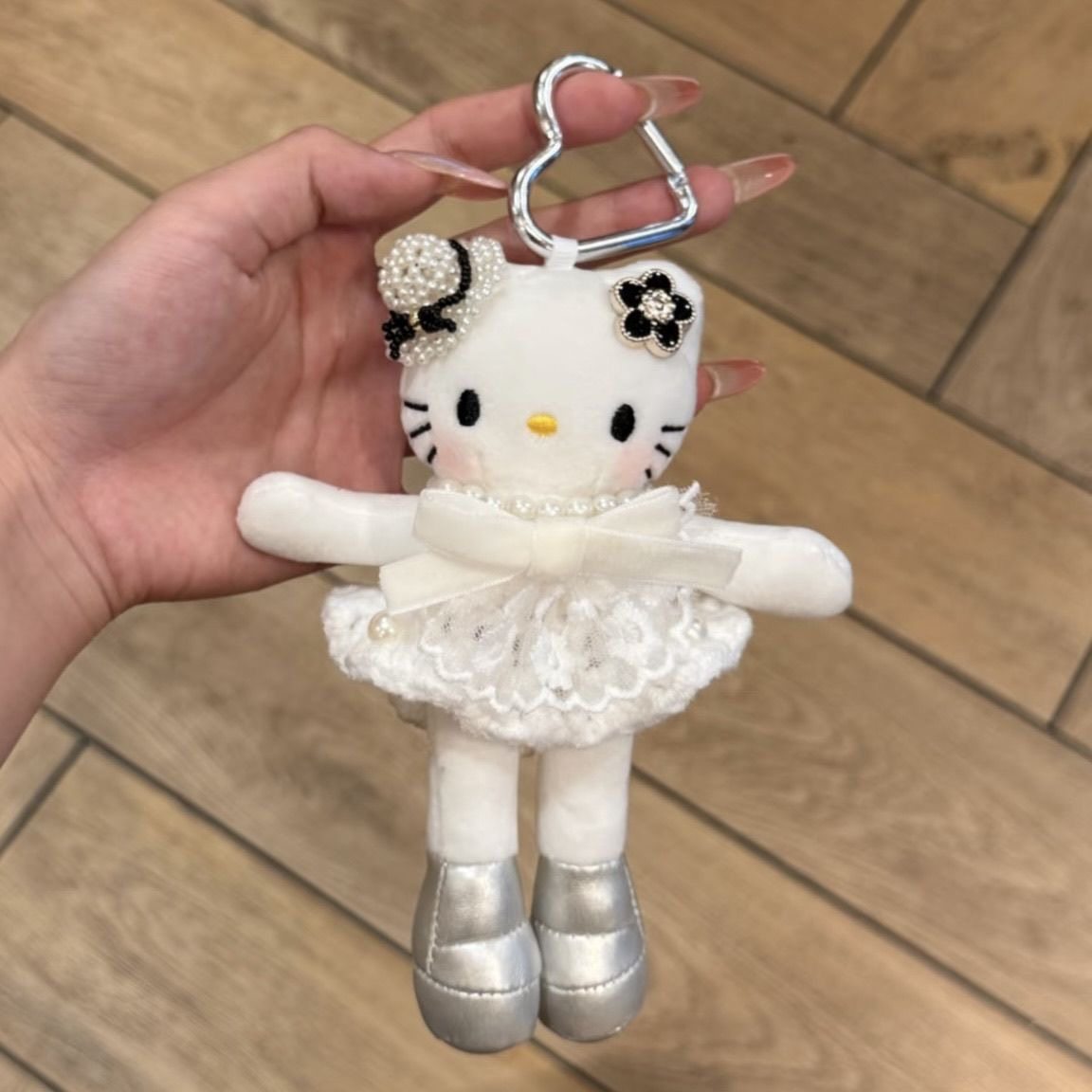 日本正品长腿Kitty猫包挂