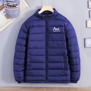 青少年胖童保暖棉袄男童羽绒棉服棉衣冬装中大童加肥加大胖男孩