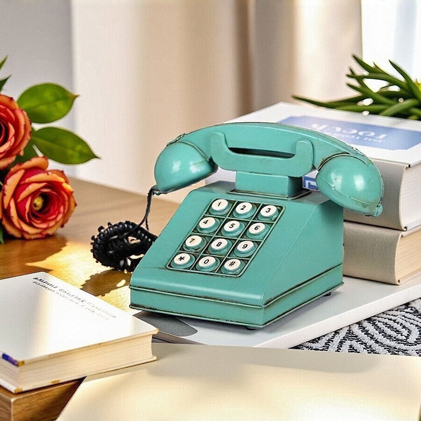 民国老式电话机复古转盘座机模型摆件怀旧上海老物件电影古董道具