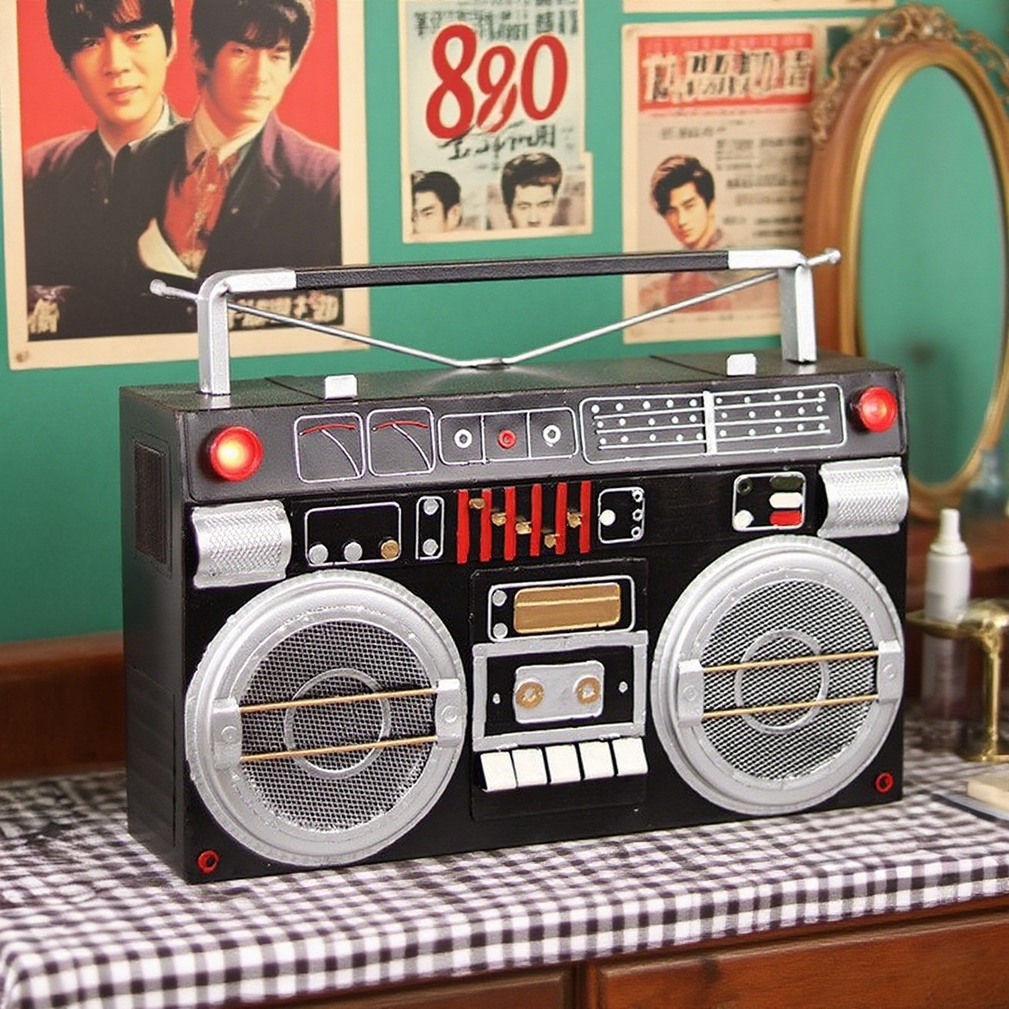 8090年代收音机模型道具仿真老式古董磁带录音机摆件上海老物件