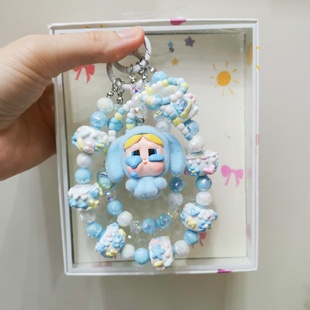 泡泡玛特哭娃CRYBABY飞天小女警改娃挂件手机链钥匙包挂潮玩礼物