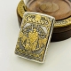 手工浮雕24K金魔兽世界 纯银限量盔甲蚊版 正版 ZIPPO煤油打火机