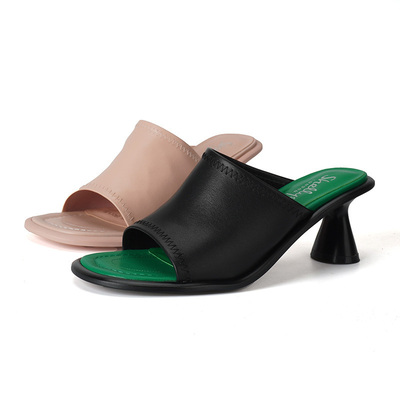 SHELLYS真皮酒杯跟洛丽塔软皮拖