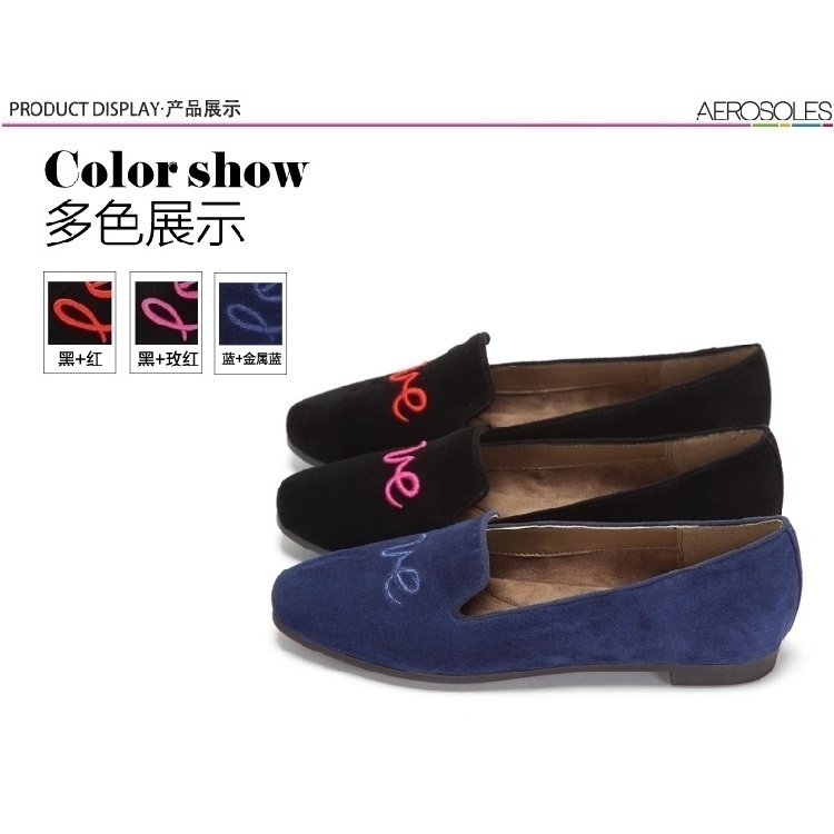 35/羊皮 美国Aerosoles爱柔仕 镂空夏低跟小坡跟奶奶鞋女平底单鞋,女鞋,浅口单鞋,淘宝优惠券,粉丝福利购,淘宝优惠卷