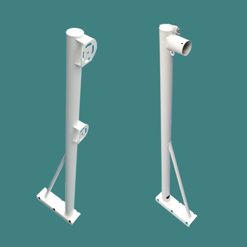 加厚款抱杆墙角壁装监控支架高速球机枪机墙装抱箍抱角双枪座1米