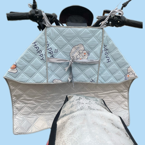 电动车挡风被春夏季防晒遮阳罩双面防水电车电瓶摩托防风夏天薄款