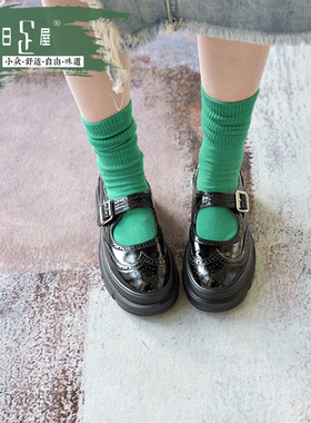 【清仓】日系学院风玛丽珍鞋复古超轻厚底小皮鞋扣带女单鞋211005