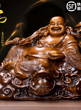 人生如意弥勒佛摆件供奉佛像家用玄关客厅办公室茶桌电视酒柜摆设