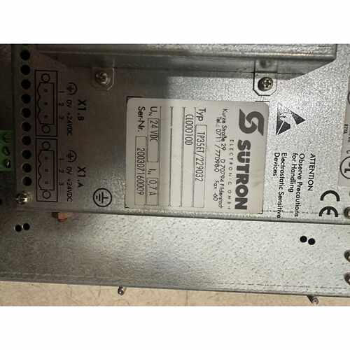议价SUTRON TP35昆船切丝机触摸屏一个，点亮灯全亮。有需