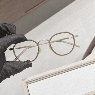 Classico台湾设计师品牌 日系手造钛金属皇冠框复古可配近视眼镜