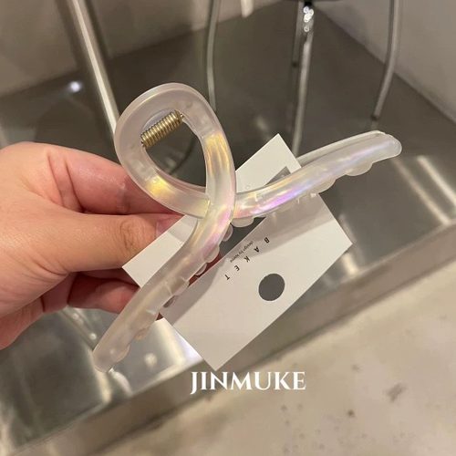 JINMUKE韩国进口春夏新品幻彩气质鲨鱼夹抓夹发饰品