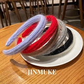 JINMUKE韩国进口发饰品新款 细气质百搭毛线秋冬发箍头箍发卡