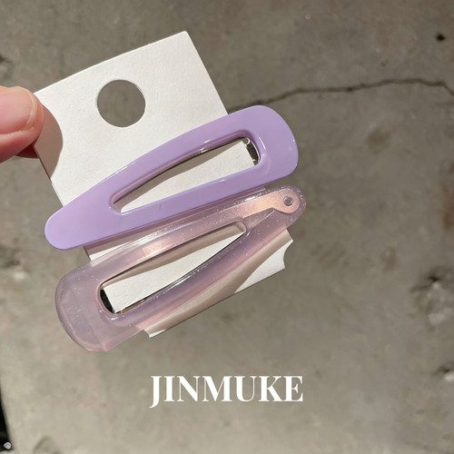 JINMUKE韩国进口东大门发饰头饰珠光透明BB发夹碎发边夹子刘海夹