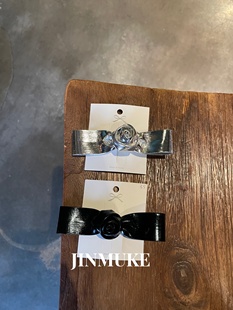 JINMUKE韩国饰品进口发饰头饰蝴蝶结玫瑰花气质发夹边夹侧夹新品