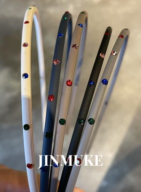 JINMUKE韩国进口发饰头饰新款简约百搭细发箍发卡发饰头箍镶彩钻